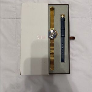 Jord Sier Gold and Blue Watch Set